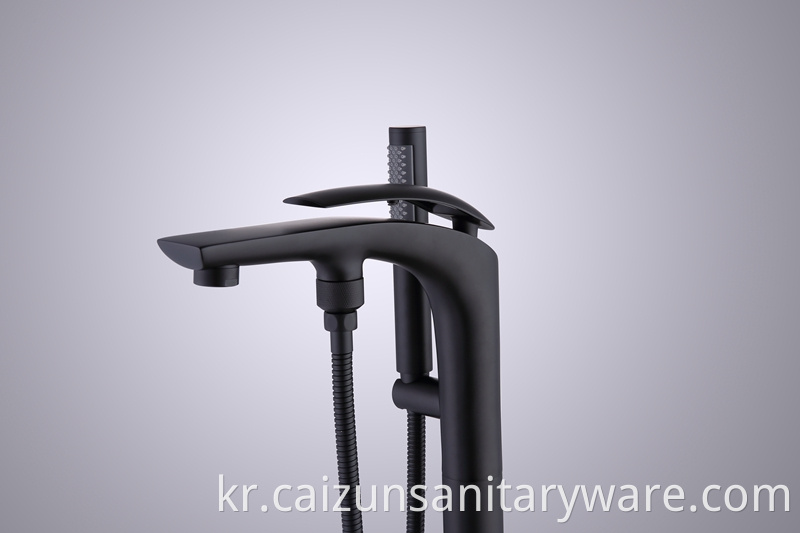 Black Freestanding Bath Taps